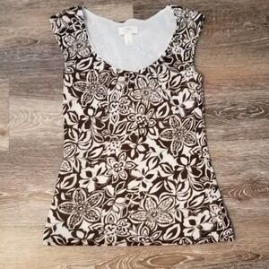 🦋 Ann Taylor Loft Floral print Sleeveless Top